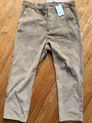 Drole De Monsieur  NWT LE PANTALON COTELE Corduroy Pants-Beige-XL