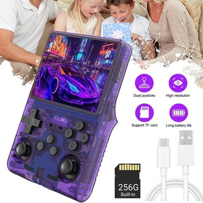 R40s pro Retro Handheld Spielekonsole 256GB |30000+ Spiele | 3.5Zoll IPS 3800mAh