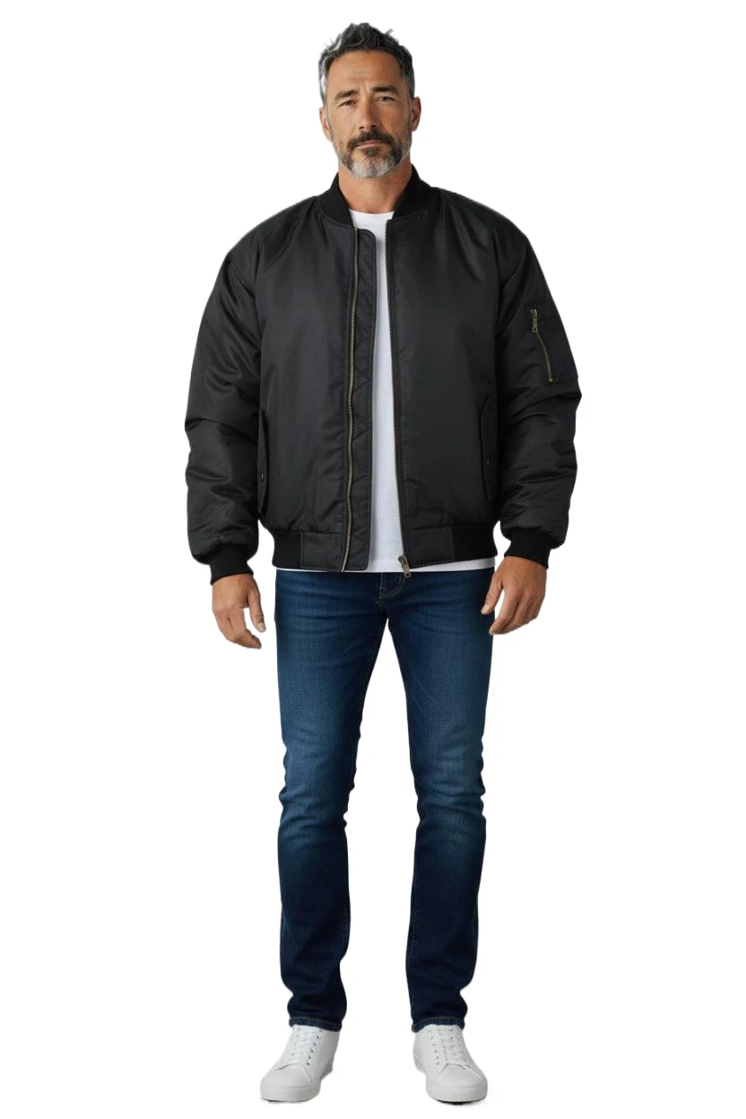 Mens MA1 Bomber Jacket Heavy Padded Military Army Pilot Biker Coat S-5XL
Opens in a new window or ta