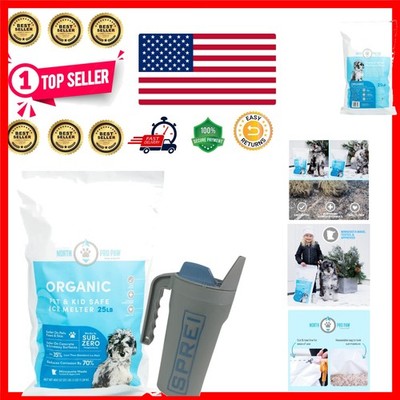 Pro Paw Organic Deicer Salt Sub Zero Ice Melter, 25lb Resealable Bag, Pet-Saf...