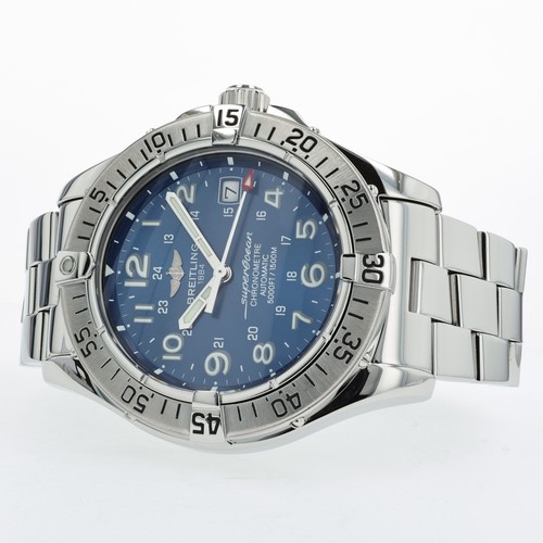 Breitling Superocean Blue Dial Automatic Stainless Steel 42MM ...