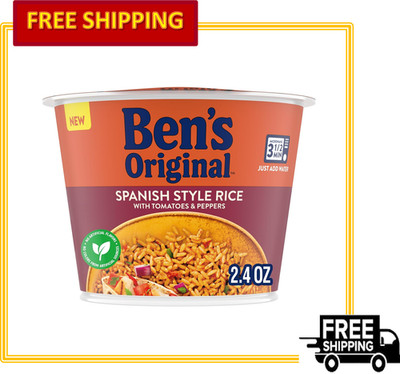 Ben's Original Spanish Style Rice Single Serve Microwave Ready, 2.4oz, Pack of 8