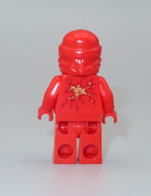 LEGO Kai NRG Ninjago Red energy pattern minifigure Ninja 9591