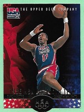 1996 Upper Deck USA Basketball All-Rookie Team Karl Malone #9 Die Cut👍