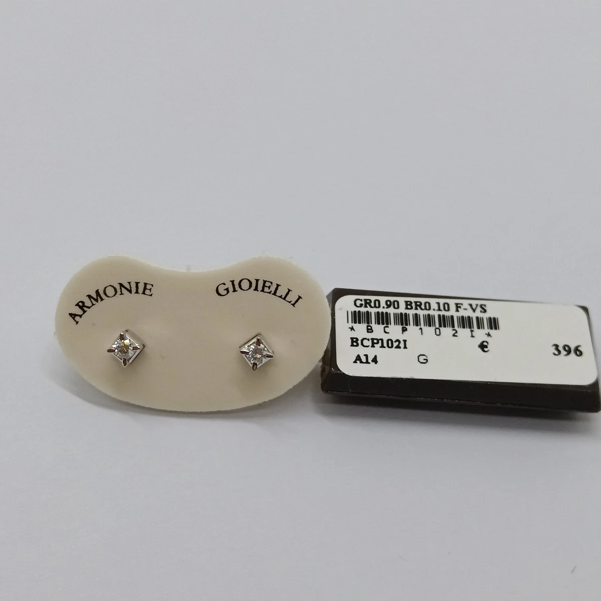 Orecchini A Perno In Oro 9k Con Diamanti Naturali 0,20 Ct – Regalo Di Natale Perfetto – Certificati E Made In UK