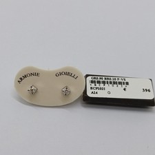 ARMONIE ORECCHINI PUNTO LUCE IN ORO BIANCO 18KT E DIAMANTI DA 0,10 CT. (0572)