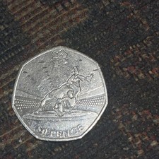 50p London Olympics Wrestling Fifty Pence Circulated Coin UK Used Money 2011 