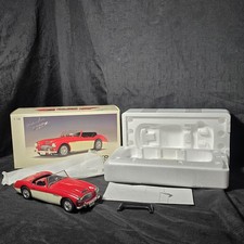 AUTOart 1/18 Austin-Healey 3000 Red Ivory Diecast Model Car Boxed READ