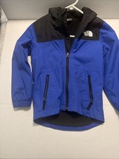 The North Face Youth Goose Down Puffer Jacket Unisex Size 6 w/Fleece Blue/Navy