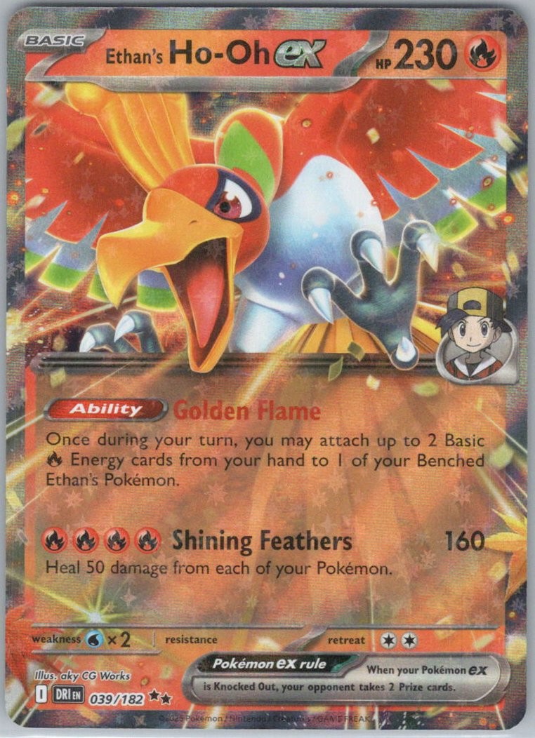 Ethan's Ho-Oh ex - 039/182 #39/182 (Holo) (NM) SV10: Destined Rivals DRI Pokemon