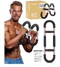 Saker Twister Arm Trainer PowerTwist Workout 70-110lbs - NEW Red/black