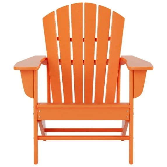 WO WESTIN OUTDOOR WO HOME FURNITURE HDPE ADIRONDACK CHAIR - ORANGE - Image 2 of 4