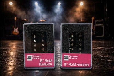 SEYMOUR DUNCAN SH-4 JB Bridge & SH-1 59  Neck BLACK Humbucker Pickup Set - NEW