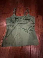 Ruby Ribbon Camisole Womens Shaping Top Size 42 Green Comfort Slim Lift