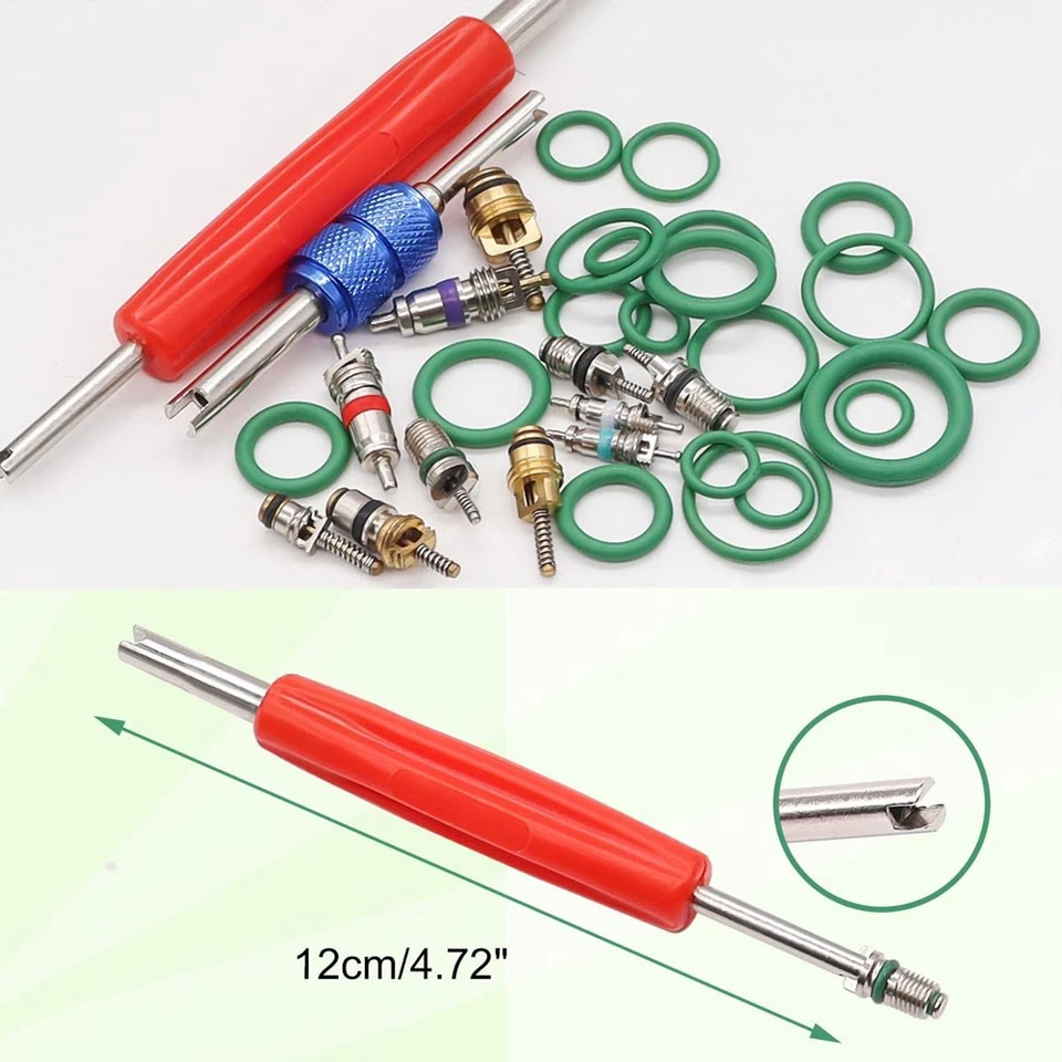 Car A/C Repair Kit, 270PCS O-Ring Set +102PCS Car Air Conditioner Valve Core Kit - Image 4 of 4