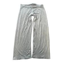Vintage Juicy Couture Women's Light Grey Velour Flared Leg Track Pant Y2k Size L
