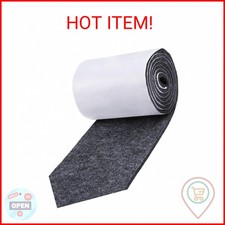 Pllieay 1 Pack Felt Tape in Self Adhesive, Dark Gray Polyester Felt Strip Roll 3