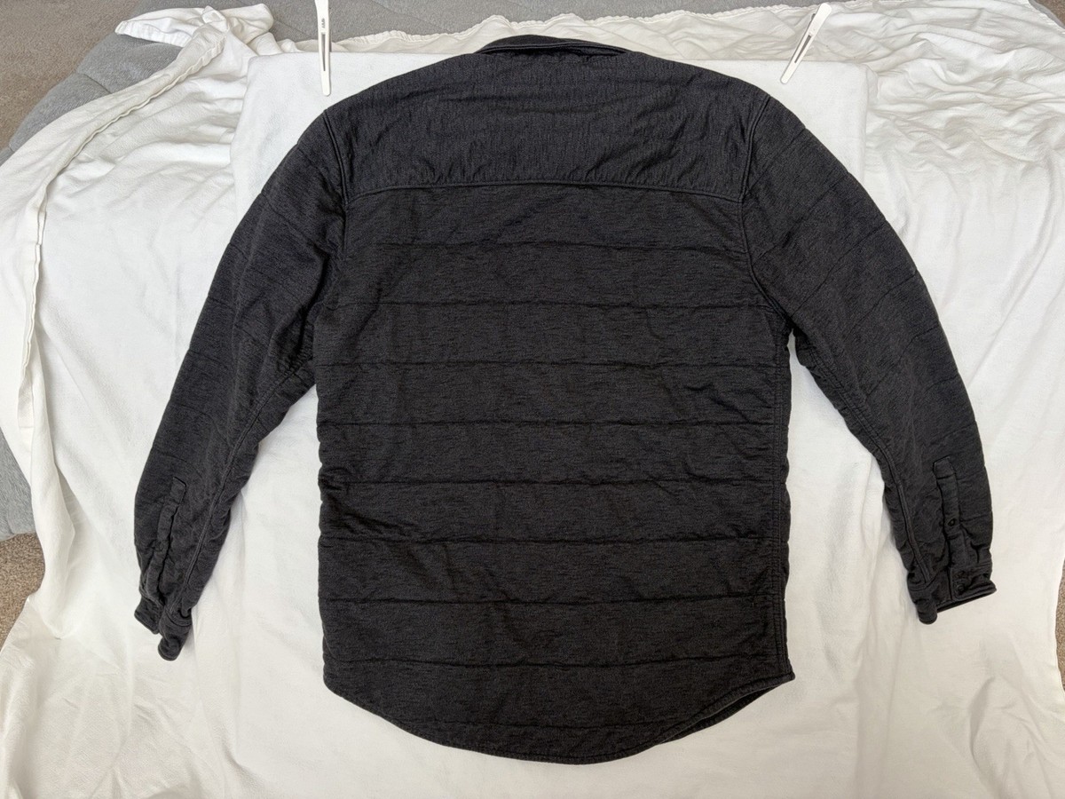 The North Face Men’s Quilted Jac-Shirt, Charcoal Color, Size Medium View 2
