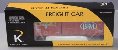 K-Line 6-22678 S Gauge NECTA Division B&M Boxcar #2010 LN/Box