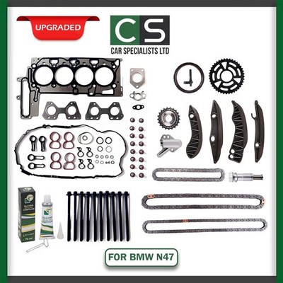 BMW 1 2 3 3 CONVERTIBLE 1.6 2.0 DIESEL N47D20A N47D 20C TIMING CHAIN KIT REBUILD