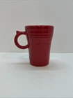 Fiesta Ware Bistro Latte Coffee Mug Scarlet Red Homer Laughlin Thumb 5.5"