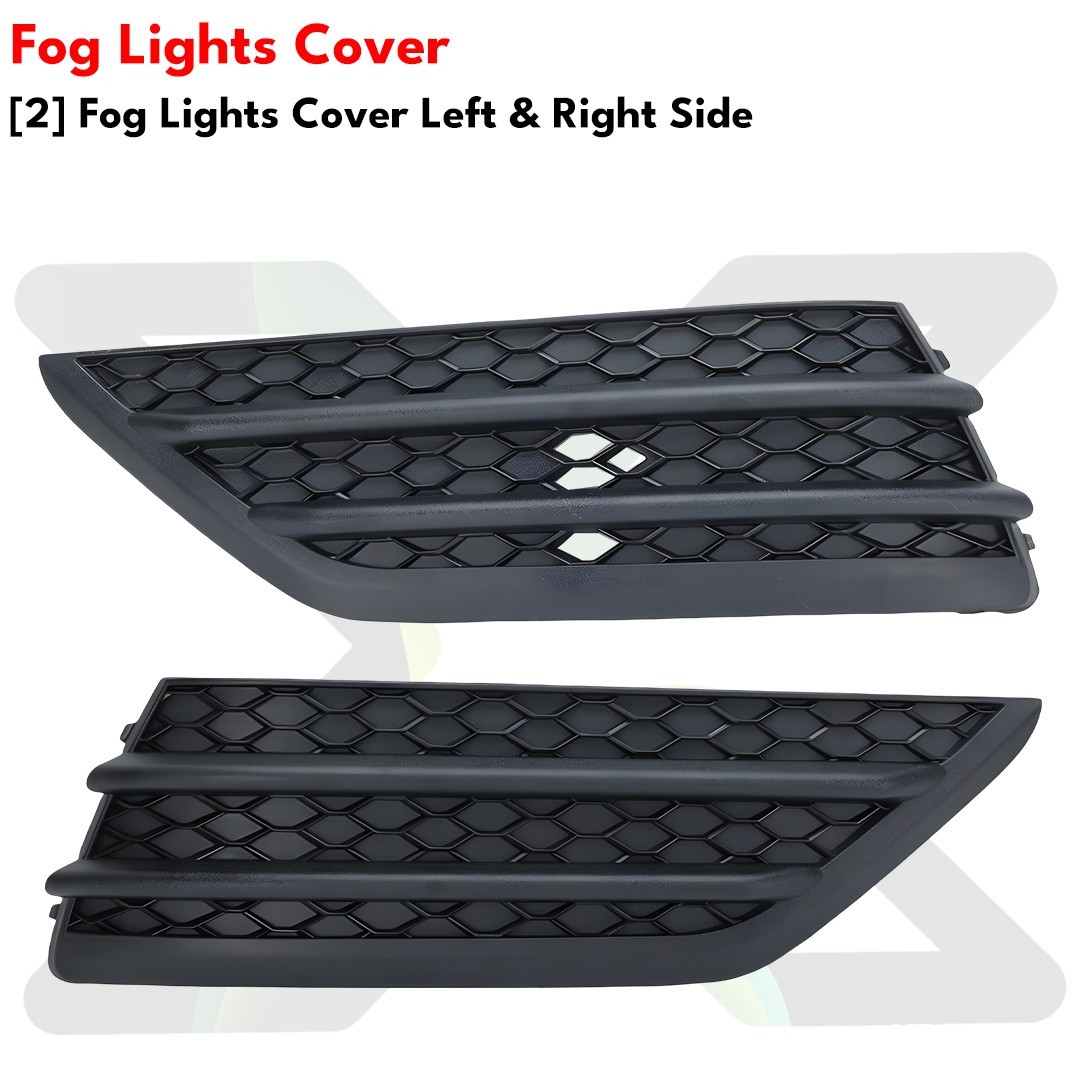 Front Bumper Cover Primed Plastic & Headlights Kit For 2016-2018 Honda Pilot