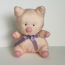 Vintage Sanrio Zashikibuta Puffalump Nylon Plush Toy Stuffed Animal 1994