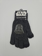 NEW Star Wars Darth Vader Black  Gray Hat  Gloves Set Youth