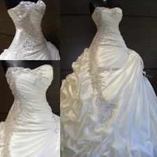 Vintage Gothic White Black Mermaid Wedding Dress Sweetheart Bridal Gowns Luxury