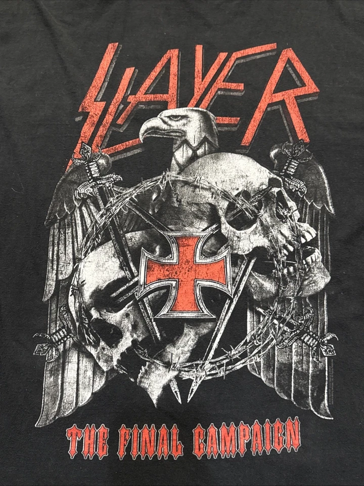 Camisa de manga larga mediana Slayer Band The Final Campaign Concert World Tour 2019 Foto 2 de 4