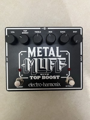 Electro-Harmonix Metal Muff with Top Boost Distortion Pedal for Electric Guitar