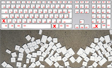 Touche clavier USB filiare Apple A1243 , A1242-  Keyboard button