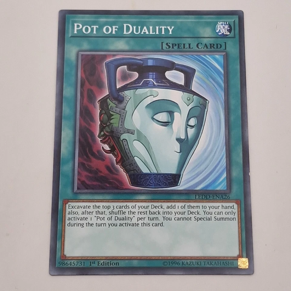 Yu-Gi-Oh! Pot of Duality (Spell Card) Legendary Dragon Decks LEDD-ENA26 - Image 2 of 4