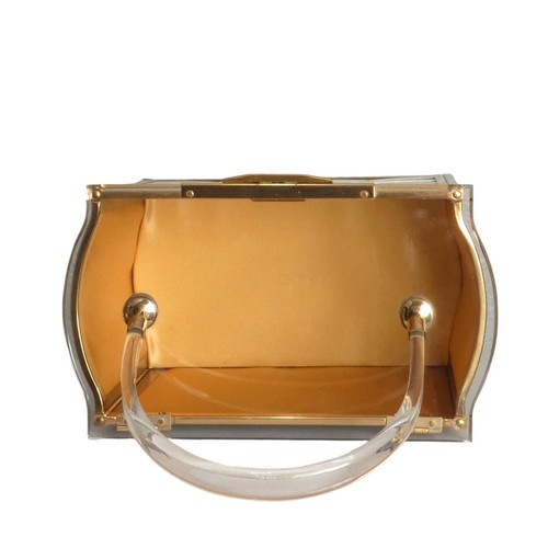 1960s Chrome & Gold Woven Metal Purse - Picture 5 of 5