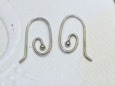 Authentic Pandora Compose Dangle EARRINGS SMOOTH Medium Hooks 290602 Retired