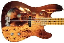 Guitar Skin Axe Wrap Re-skin Electric Bass Reface DIY Rover Sleepover 1597