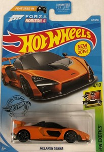 hot wheels mclaren senna orange