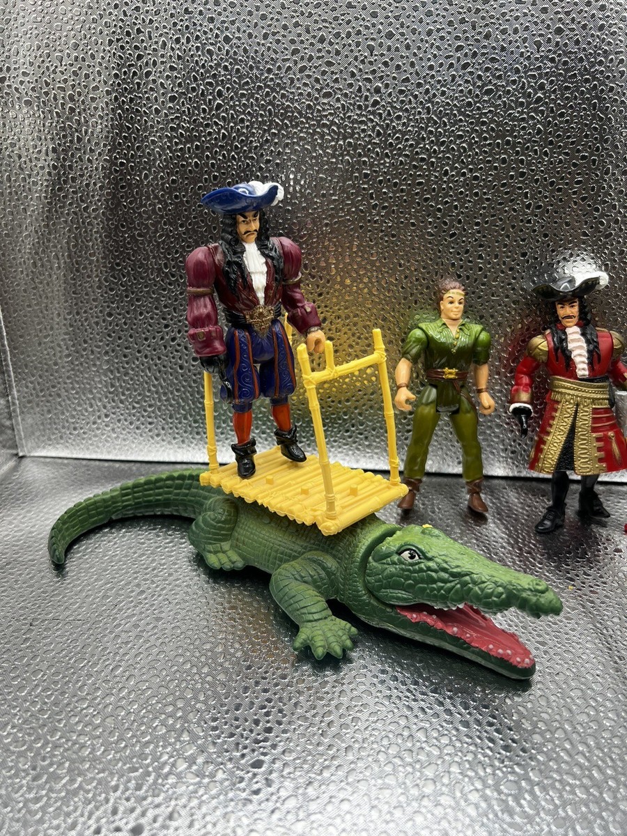 Mattel 1991 TriStar HOOK PETER PAN RUFIO PIRATE CROCODILE Mattel 1991 TriStar HOOK PETER PAN RUFIO PIRATE CROCODILE