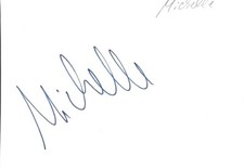 Michelle Autogramm signed 10x15 cm Karteikarte 