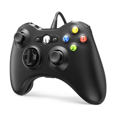 Boxed white&black brand new USB wired controller suitable for xbox360pcs windows