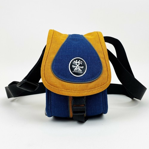 Crumpler Digits Sporty Guy Digital Camera Bag 0.6 Blue / Orange Excellent Used - Picture 2 of 12