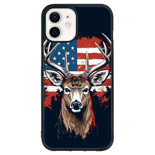 usa flag Buck deer Camo For iPhone SE XS XR Max 5 6 7 8 Plus Anti scratch Cover - Picture 21 of 25
