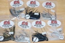 7 SK bait rare bass swim blade jigs assortment shiner black shad green pumpkin 