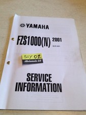 Yamaha FZS1000 N 2001 FZS 1000 service information technique technical data