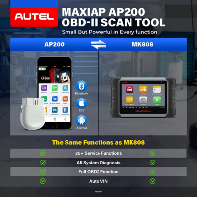 Autel MaxiAP AP200 Obd2 Scanner Bluetooth Auto OBDII Diagnostic