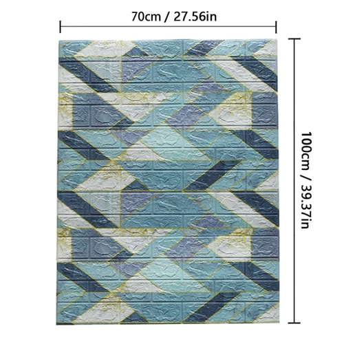 70Cm*10M 3D Brick Pattern Wall Sticker Self-Adhesive Panel Waterproof - Picture 13 of 55