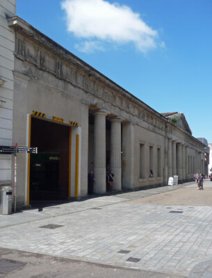 PHOTO  HIGHER MARKET QUEEN STREET EXETER BY GEORGE DYMOND 1834 WHO WON AN ARCHIT