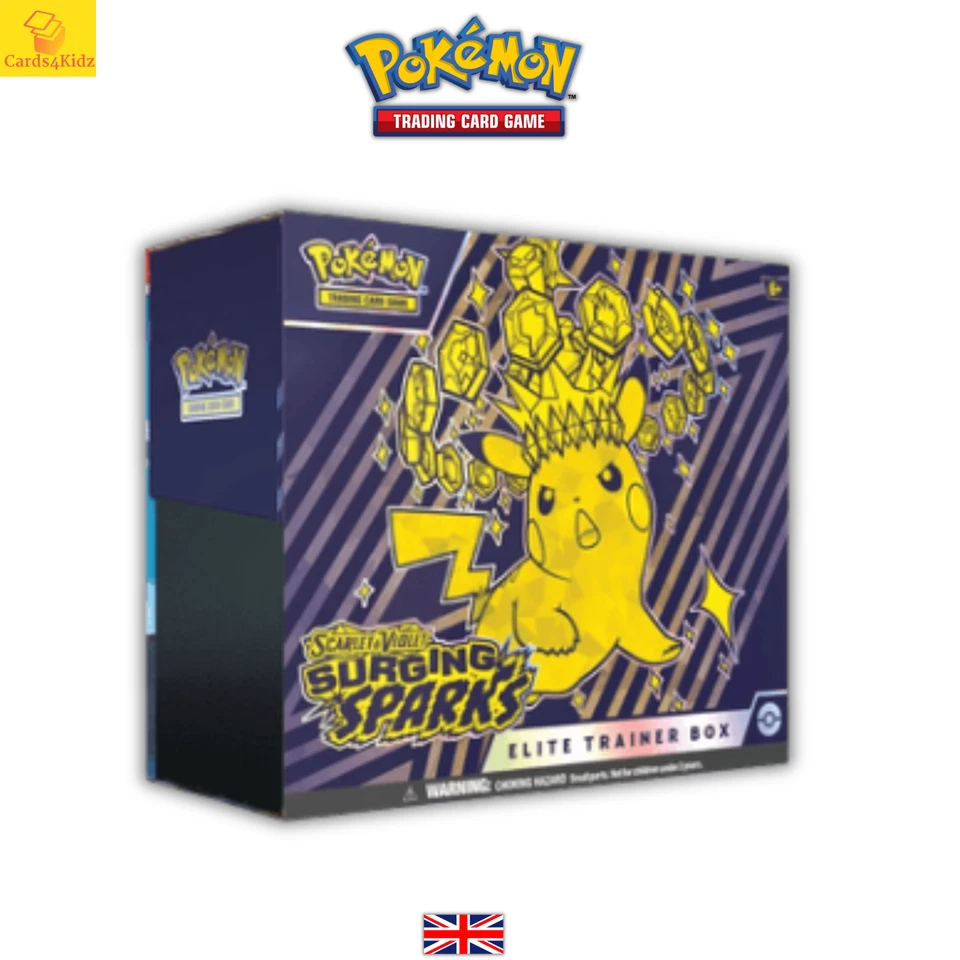 Pokemon Surging Sparks Elite Trainer Box ETB SV08 English Card New Sealed