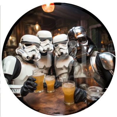 Holzplakette Schilder Bar Mann Höhle Spaß Star Wars Sturmtruppen Darth Vader Selfie