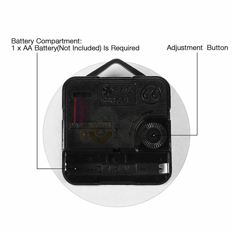 3D Large Wall Clock Mirror Surface Modern DIY Sticker Office Home Shop Art Decor - Image 3 of 4